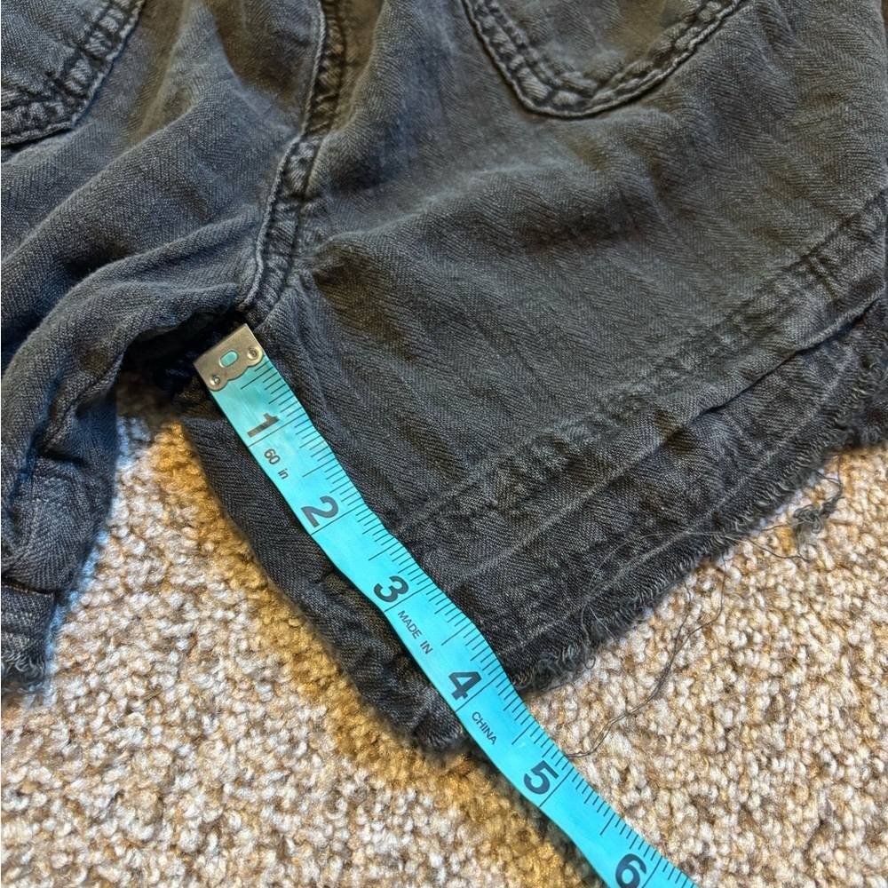 Free People Natural Sights Overall Shorts Size XS Linen Cotton Blend | summer - Picture 6 of 7